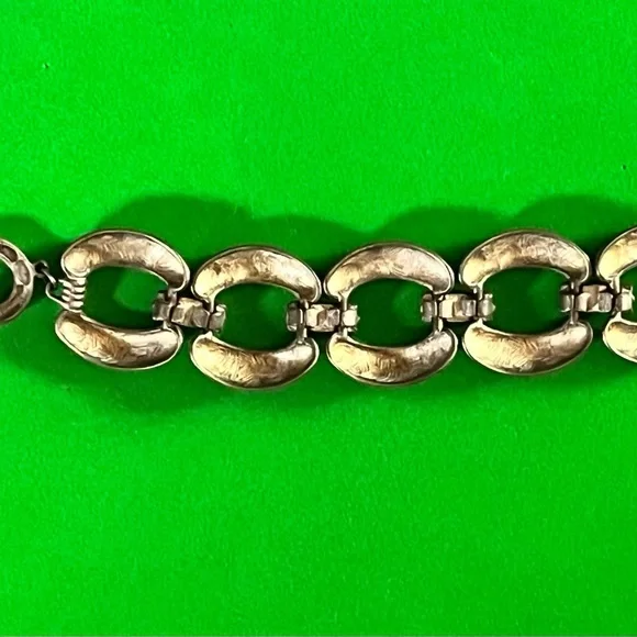 Givenchy New Old Stock Vintage Pewter Tone Chunky Link Bracelet